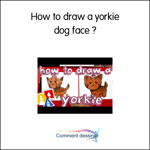 How to draw a yorkie dog face